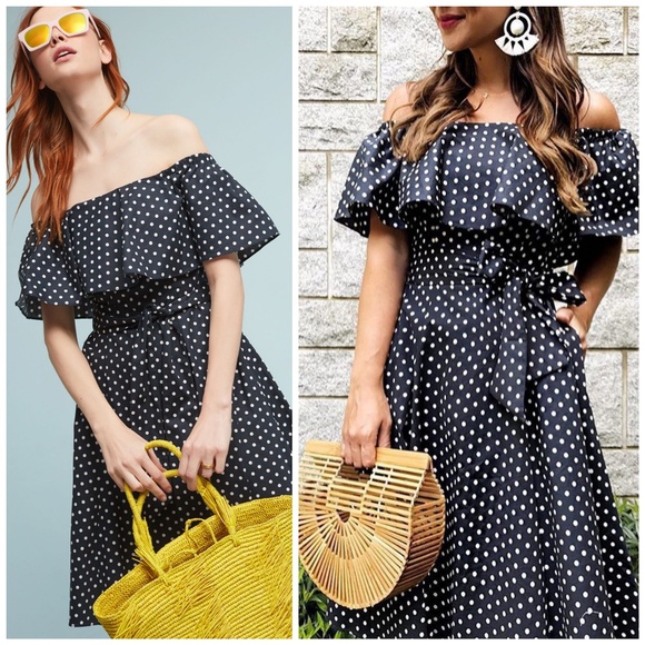 donna morgan polka dot dress